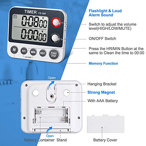 Digital Kitchen Cooking Timer (Black)