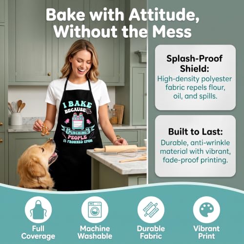 Funny Baking Apron for Women Men (Baking-01)
