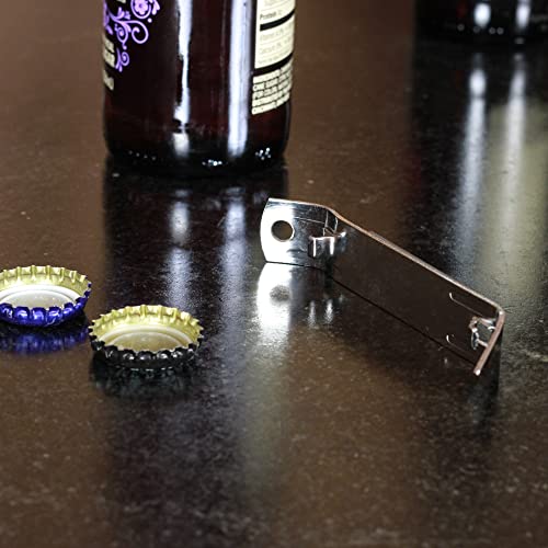 Select Iron Plated Bottle Opener (4.5 inches in length 2 piece set / Gray)