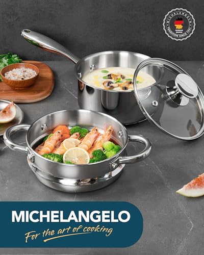 1.5 Quart Saucepan with Steamer (1.5 Quarts)