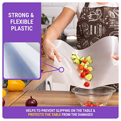 Disposable Plastic Cutting Board Sheets for BBQ & Camping (385"L x 12"W)