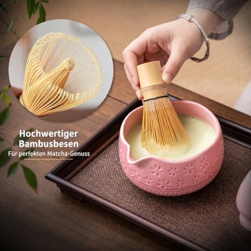 Matcha Whisk Set (Pink)