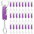 24 Pcs Wine Bottle Opener Keychains Bulk (Purple)