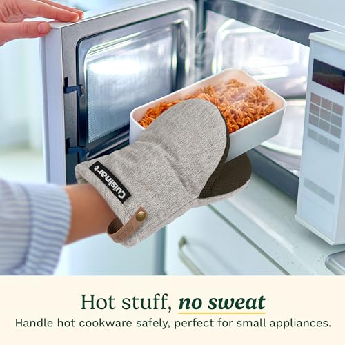 Cuisinart Heritage Mini Oven Mitts (Textured Gray)