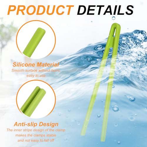 8.7" Silicone Toast Tongs (Green / 8.7")