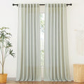 Sheer Curtains 102 inches (Sage Green / 52"W x 102"L (Pack of 2))