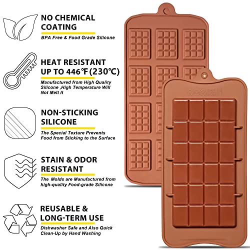 Silicone Break Apart Chocolate Molds (Break Apart Chocolate (4 Pack))