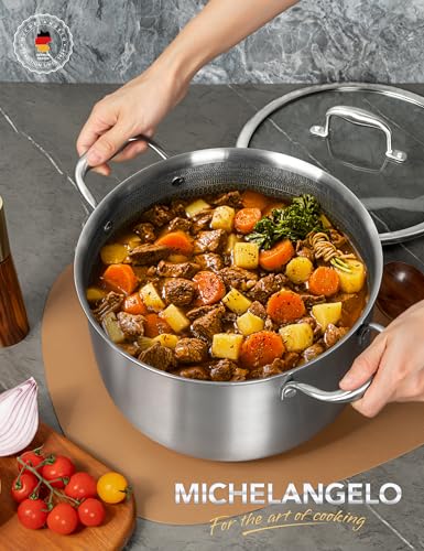 Tri ply Stainless Steel Stock Pot (8 Quarts)