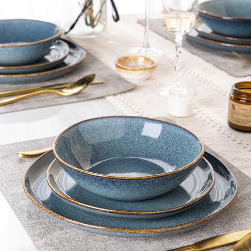 Ceramic Dinnerware Sets for 4 (Sky Blue / Service for 4)