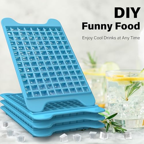 Mini Ice Cube Tray for Freezer (Cool Blue)