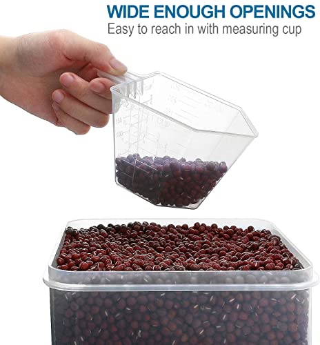 Large Tall Airtight Food Storage Containers (Black)