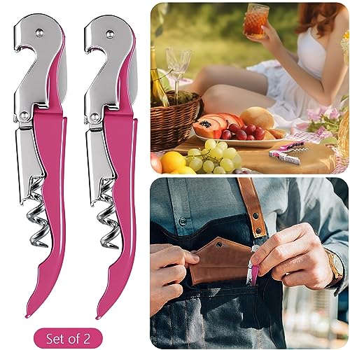 2 Pack Wine Opener (Rosy)