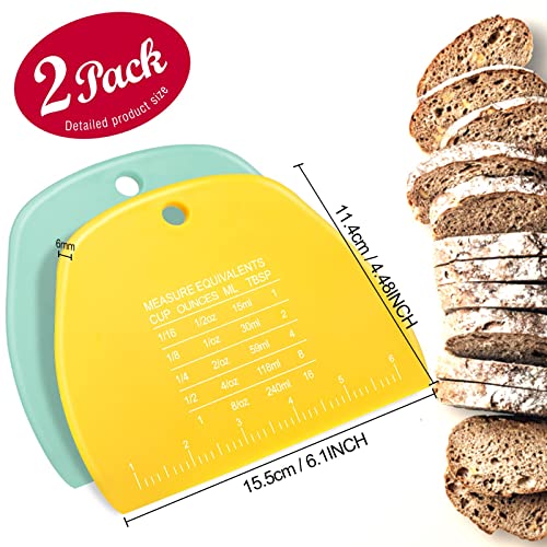 2 Pieces Dough Cutter (Green and yellow)
