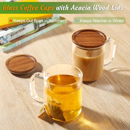 Glass Coffee Cups (12 oz)