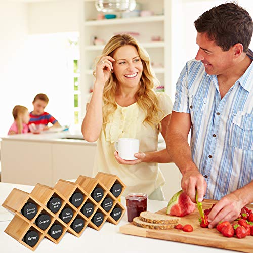 Bamboo Spice Rack Organizer 4