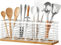 Kitchen Cooking Utensil Holder for Kitchen Counter (White)