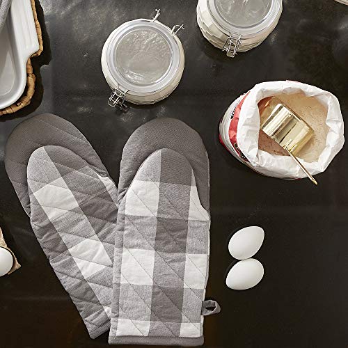 Buffalo Check Kitchen Collection (Oven Mitt / Gray & White)