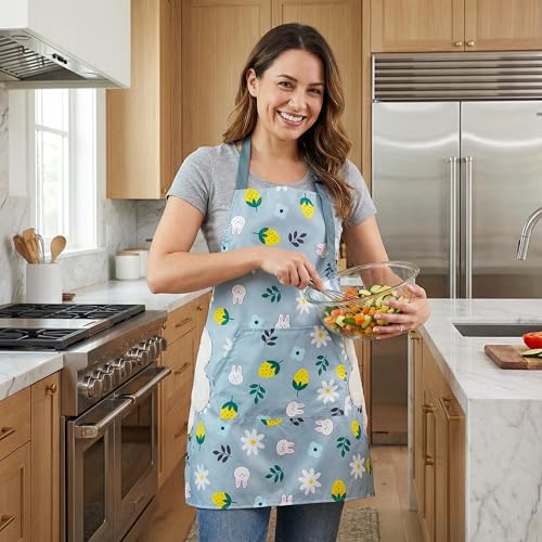Apron for Women with Pockets & Hand Wipe (Style11)