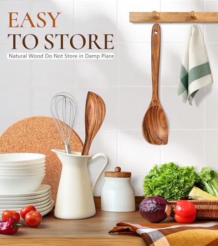 Wooden Corner Spoons for Cooking