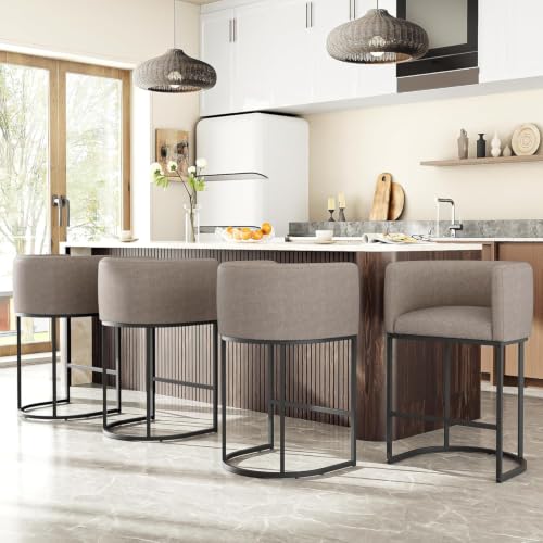 26" H Counter Height Bar Stools Set of 2 (Sand / Set of 2)