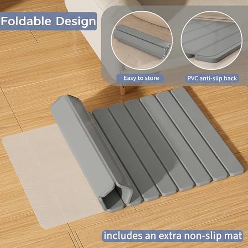 Large Stone Bath Mat 31.5 x 19.7in (Dark Gray / 31.5" x 19.7" (Rectangular))