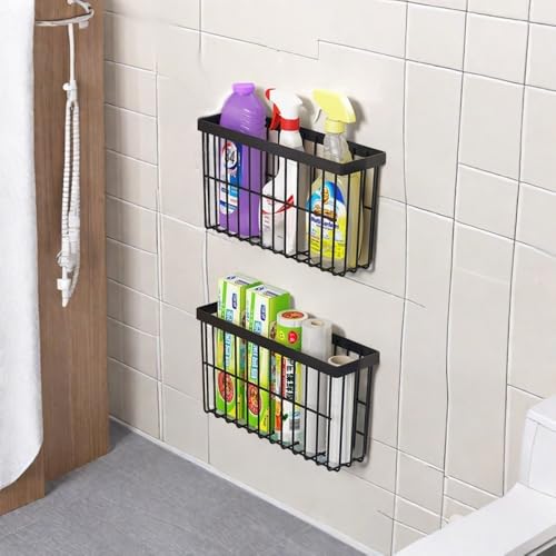 3 Piece Kitchen Cabinet Door Storage Box (Black3)
