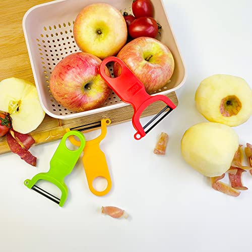 Original Vegetable Peeler Carbon Steel Blade 3 (Red/Green/Yellow)