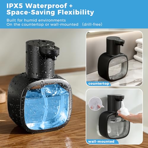 Automatic Foaming Soap Dispenser (Black / Foam)