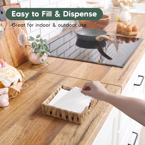 Napkin Holder for Table (Brown / Square)