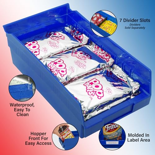 30130 Heavy Duty Plastic Shelf Bins (Red / Bin Box)