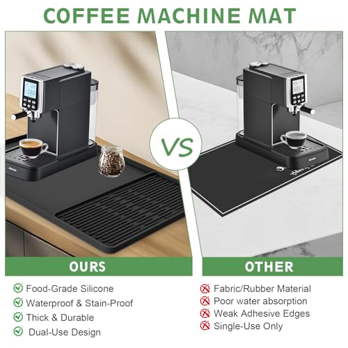 Silicone Coffee Mat 24"x16" (Black)