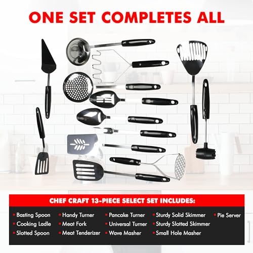 13 Piece Select Stainless Steel Kitchen Tool Set (13 Piece Kitchen Tool and Utensil Set / 13 Piece Set)