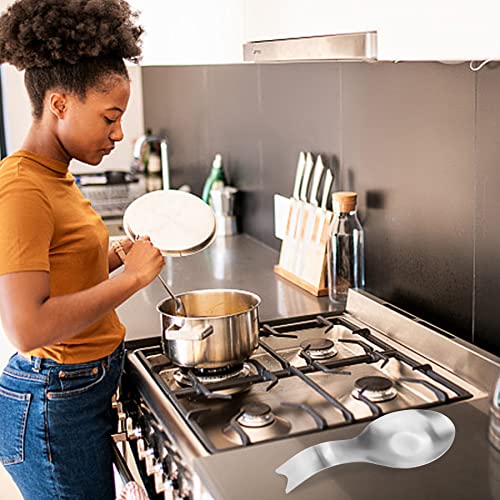 Stainless Steel Spoon Rest (1.Fishtail-Silver)