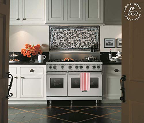 Organic Cotton Kitchen Towels (Coral)