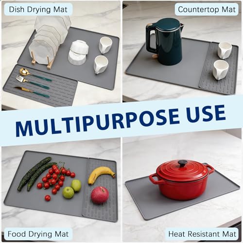Silicone Coffee Mat 24" x 16" (Gray / 24" x 16")