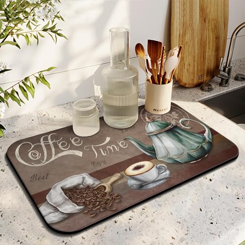 Coffee Bar Mat (Coffee-13 / 19" x 12")
