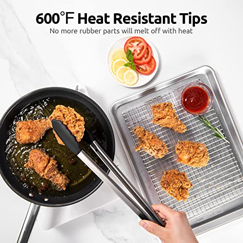 Kitchen Tong for Cooking (Black / 16 inch)