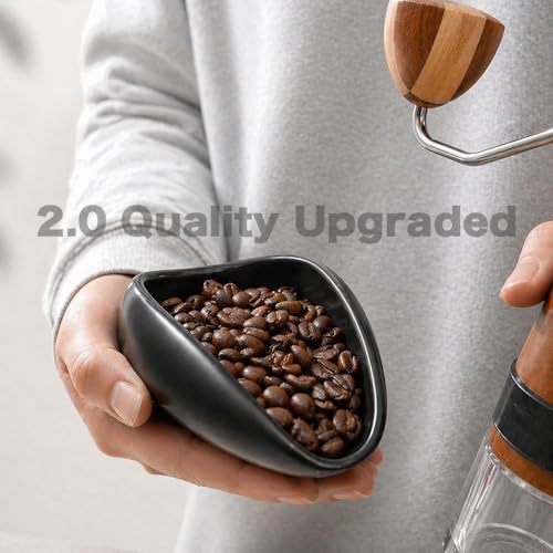 Coffee Bean Dosing Cup and Spray Bottle Kit For Espresso (Black)
