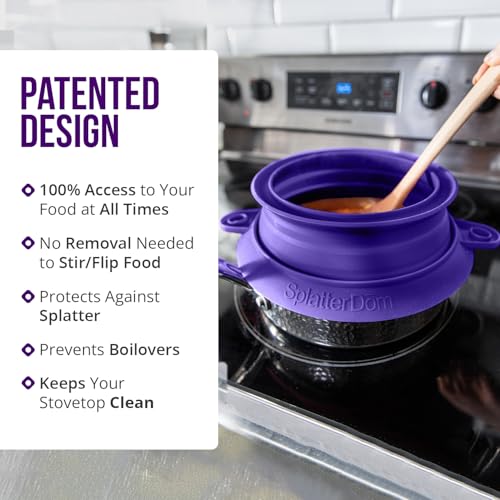 Silicone Splatter Guard (Violet / 10-12")