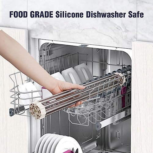 Roll Up Dish Drying Rack Over Sink (White / 17.7 x 12.5 in)