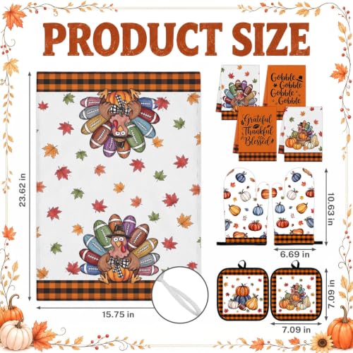 Thanksgiving Kitchen Decor Set (Thanksgiving Turkey)