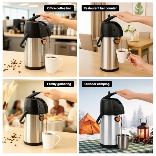 Airpot Coffee Dispenser Thermal with Pump (101.4 Ounces)