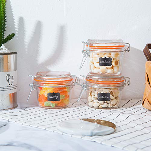 5 oz Glass Jars With Airtight Lids (Round-5oz12pack)