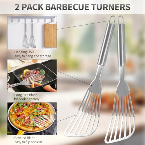 2Pack Fish Spatula Stainless Steel