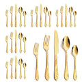 Gold Silverware Set (Gold / 30-Piece)
