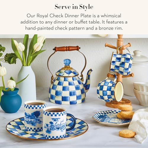 Enamel Dinner Plate (Royal Check / 1 Plate)