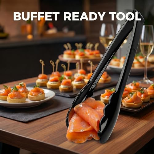 24 Pack Plastic Serving Tongs