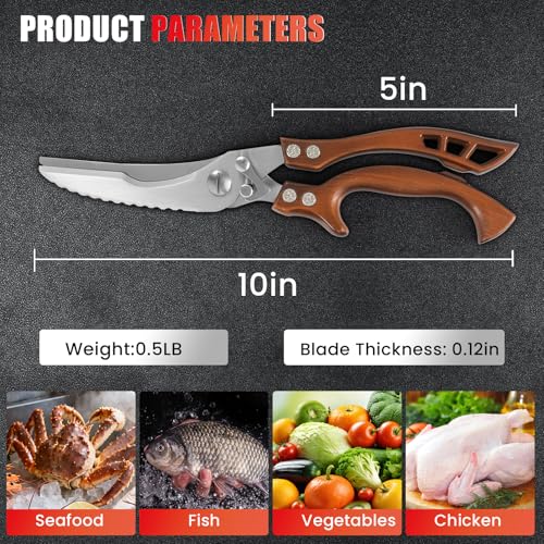 Kitchen Scissors (Bronzed+black)