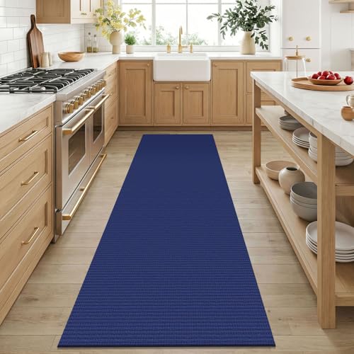 3x6 Washable Runner Rug (Deep Navy Blue / 3' x 6' (Rectangular))