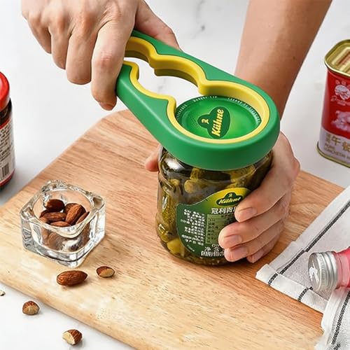 Jar Opener for Seniors with Arthritis (Green)
